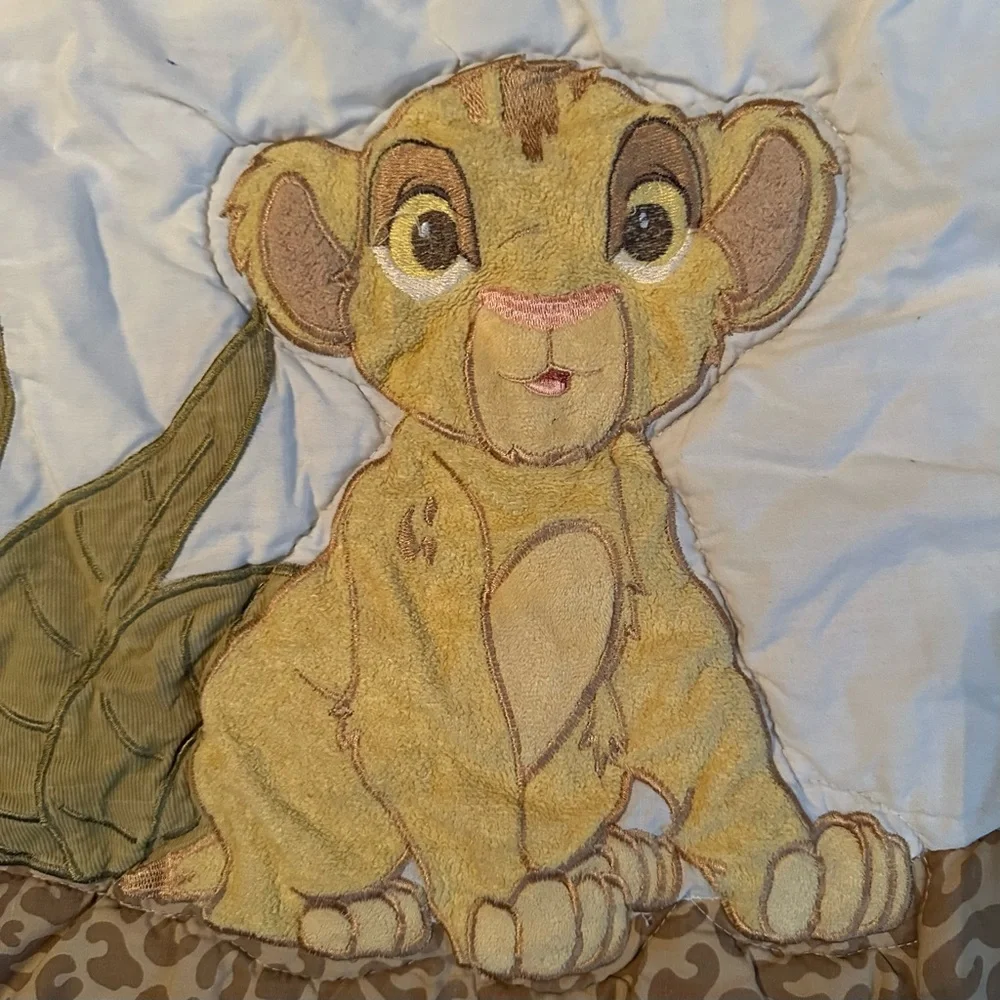 Disney Lion King Simbas Wild Adventure Quilted Crib Blanket Baby Comforter 31x42